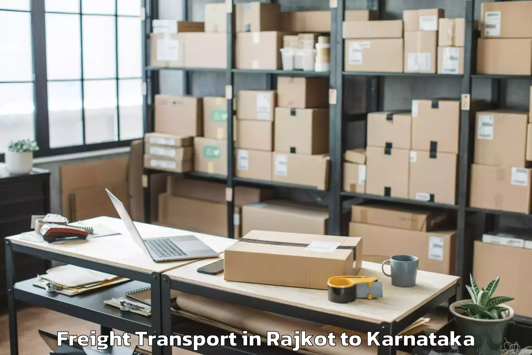 Reliable Rajkot to Sorab Freight Transport